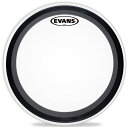 EVANS BD18EMADCW EMAD Coated バスドラムヘッド【Description】EMADはEVANS独自のサウンド・コントロールシステムで、バスドラムヘッドを取り外すことなく交換可能な、幅の違う2種類のウレタン製ミュートリング(ダンピングリング)が付属しており、好みのミュートの度合いに合わせ簡単に脱着できます。 10mil、1プライのフィルムで、オープンなサウンドから、タイトなアタック、ローエンドを効かせたファットサウンドまで、2種類の脱着式ダンピングリングの使用により1枚のバスドラムヘッドで様々な音作りが可能です。コーテッドヘッドは、トーンの暖かさと深みが増しています。 GMADは12mil、1プライのフィルムで、オリジナルのEMADにパンチとローエンドを追加し、よりパワフルなサウンドが得られます。耐久性も20％アップしています。 EMAD2は更にアタックと耐久性を増強するために、外側7mil、内側10mil、2プライのフィルムを使用しています。EMAD Coated(single-ply , 10mil)BD18EMADCW：18" EMAD Bass Batter Coated サイズ：18インチ