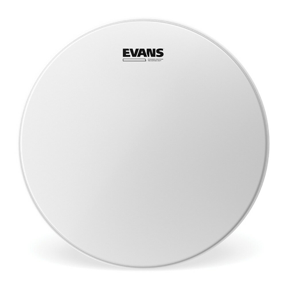 EVANS B12G1RD 12" Power Center Reverse Dot Snare Batter スネアドラムヘッド【Description】10mil、1プライのヘッド中央に5mil、5"径のパッチを装着し、中音域が豊かな太いサウンドが特徴です。独特の切れ目を入れたデザインでパッチの柔軟性が保たれ、ヘッドの振動を妨げずオープンなサウンドとレスポンスをキープしながら耐久性も高めています。リバース・ドット・モデルは、このパッチがヘッド裏面に装着してあり、ブラシ演奏の邪魔にならないよう配慮されています。(single-ply)10mil + 5mil patchサイズ：12インチ