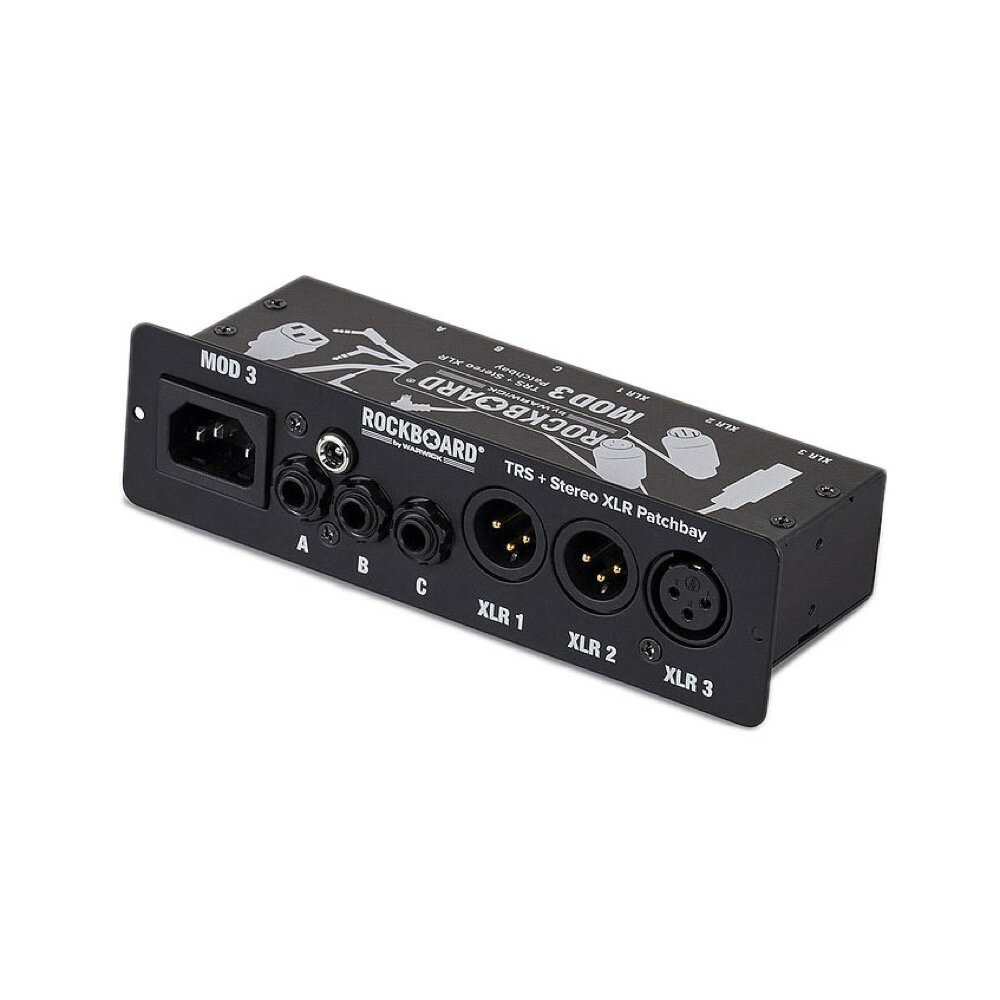 RockBoard RBO B MOD 3 V2 All-in-One TRS ＆ XLR Patchbay for Vocalists ＆ Acoustic Players ペダルボード用 パッ…