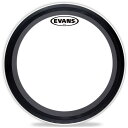 EVANS BD18GMAD GMAD Clear バスドラムヘッド【Description】EMADはEVANS独自のサウンド・コントロールシステムで、バスドラムヘッドを取り外すことなく交換可能な、幅の違う2種類のウレタン製ミュートリング(ダンピングリング)が付属しており、好みのミュートの度合いに合わせ簡単に脱着できます。 10mil、1プライのフィルムで、オープンなサウンドから、タイトなアタック、ローエンドを効かせたファットサウンドまで、2種類の脱着式ダンピングリングの使用により1枚のバスドラムヘッドで様々な音作りが可能です。コーテッドヘッドは、トーンの暖かさと深みが増しています。 GMADは12mil、1プライのフィルムで、オリジナルのEMADにパンチとローエンドを追加し、よりパワフルなサウンドが得られます。耐久性も20％アップしています。 EMAD2は更にアタックと耐久性を増強するために、外側7mil、内側10mil、2プライのフィルムを使用しています。GMAD Clear(Single-ply , 12mil)BD18GMAD：18" GMAD Bass Batter Clearサイズ：18インチ