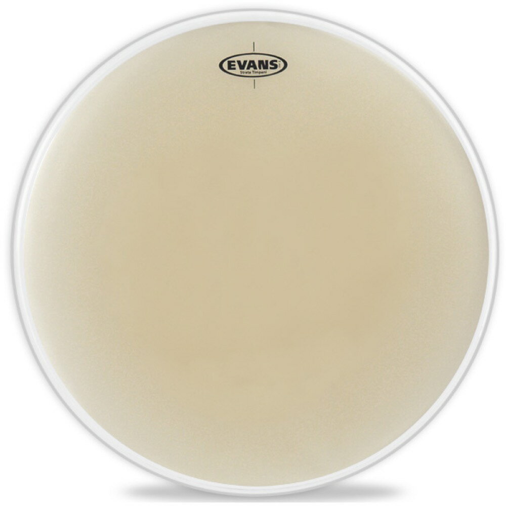 EVANS EST20625 Strata Timpani Head ティンパニヘッド【Description】滑らかなカーフスキン・コーティングは、マレットの消耗をおさえ、ヘッドのサウンドを豊かにしています。 Strataシリーズ独特の暖かみのあるクリアなサウンドと正確なピッチは、どんなアンサンブルにも自然に溶け込み、Orchestral シリーズ同様、ブラックパウダーコーティング・インサートリングの採用により、ペダルチューニング時の安定した正確なピッチを実現します。StrataTimpani Head (7.5mil)EST20625 ： 20 5/8" Strata Timpani Headサイズ：20 5/8インチ