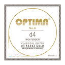 Optima Strings NO6.GHT4 No.6 24K Gold D4 High 4弦 バラ弦 クラシックギター弦極めて早いレスポンスで豊かな倍音を持つパワフルなサウンドと長寿命を誇る24Kゴールドシリーズ。・クラシックギター用バラ弦・ハイテンション・4弦：D※4弦×1本のみのバラ弦です。