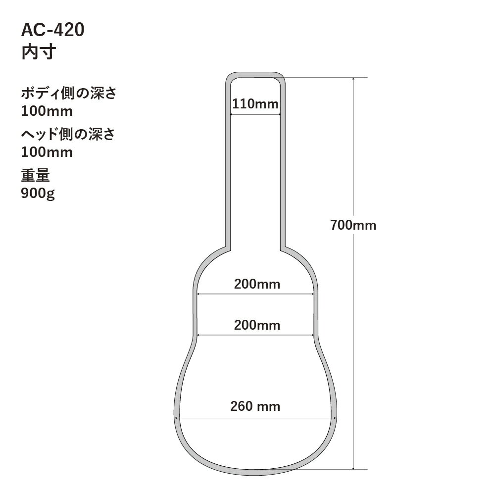 A.A.A. by HOSCO AC-420NV テナーウクレレケース 2