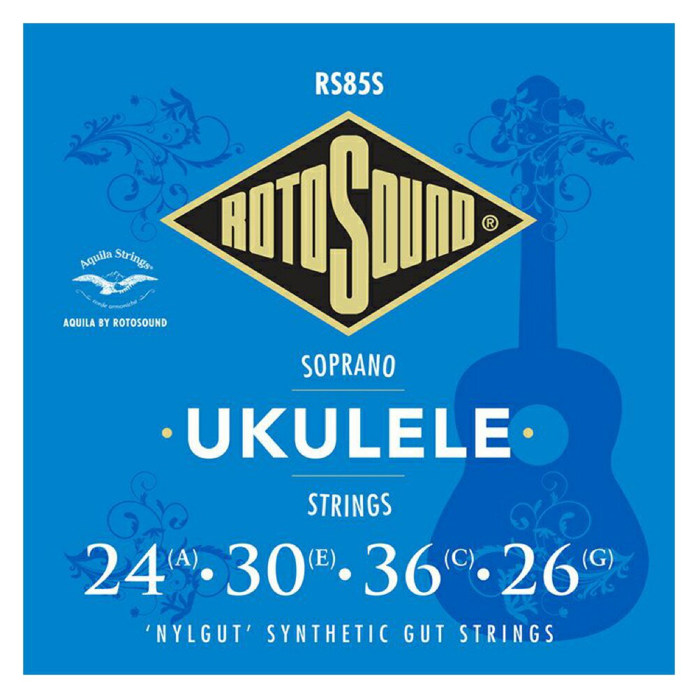 ロトサウンド ウクレレ弦 1セット RS85S Ukulele Nylgut Synthetic Gut ソプラノ用ウクレレ弦 ROTOSOUND