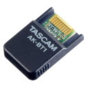TASCAM AK-BT1 Portacapture X8対応 BluetoothアダプターAK-BT1対応のTASCAM製品に装着することで、スマートフォンやタブレットの専用アプリからBluetooth接続によりリモートコントロールが可能になります。AK-BT1のBluetooth見通し通信距離は約10mとなります。※本機は音声の通信には対応しておりません※通信距離は目安です。周囲の環境や電波状況により通信距離は変わる場合があります。【対応モデル】Portacapture X8・モバイルアプリ「Portacapture Control」を使用して、録音、停止などの基本操作のほかにPortacapture X8のアプリやダイナミクスプリセットの呼び出し、ゲイン調整、ミキシング、エフェクトのパラメーターの操作が可能です。・外部機器とのタイムコード同期(今後のアップデートで対応)【仕様】・寸法 : 22.3（W）× 14.9（H）× 5.7（D）mm※突起部を含む・質量 : 1.5g・動作温度 : 0〜 40℃・同梱品 : 本体 x1、取扱説明書 (保証書付き) ×1・Bluetooth Version : v5.0（Bluetooth Low Energy）・通信距離 : 約10m　通信距離は目安です。周囲の環境や電波状況により通信距離は変わる場合があります。・使用周波数帯域 : 2.4GHz帯