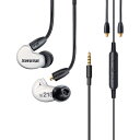 シュアー イヤホン SHURE SE215DYWH+UNI-A AONIC 215 高遮音性イヤホン ホワイト ユニバーサルケーブル マイク付き イヤモニ型イヤホン