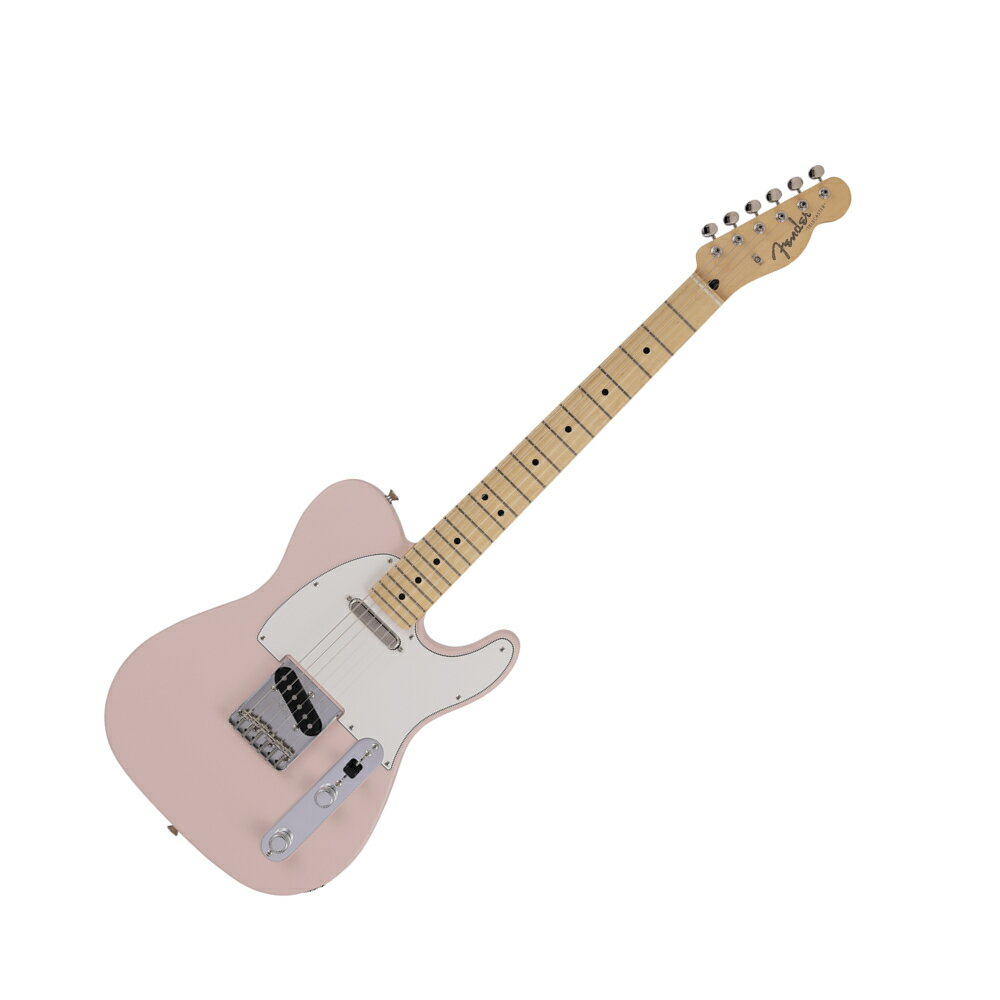 Fender Made in Japan Junior Collection Telecaster MN SATIN SHP エレキギターMade in Japan Junior Collection Telecasterは従来のFenderのルックスを纏いながら24インチスケール指板を採用した、これから楽器を始めるエントリープレイヤーや若年層への新しい選択肢の一つとなるギターです。24インチスケール指板がコードを押さえやすさと押弦時の指への負担を軽減し、約94%にスケールダウンしたコンパクトなボディと新しいボディキャビティ設計により軽量化を実現することで、より高い演奏性を提供します。搭載している新設計のJunior Collection Modified Single Coil Telecasterピックアップは、高めのゲインによる歯切れの良いTelecasterトーンが得られます。ヴィンテージタイプのチューナーと6-Saddle Vintage-Style Strings-Through-Body Teleブリッジにより、チューニングの安定性を確保しています。またバックカットを入れることにより、体に吸い付くようなフィット感を実現しています。【Spec】カラー：Satin Shell Pink原産国：JPオリエンテーション：Right-Handシリーズ：Made in Japan Junior CollectionFingerboard Material：Mapleフィンガーボードラジアス：9.5" (241 mm)ネックフィニッシュ：Satin Urethaneネック：Mapleネックシェイプ：Modern "C"フレット数：22ナットの素材：Boneナット幅：1.650" (42 mm)ポジションインレイ：Black Dotナット：Boneボディ：Basswoodボディフィニッシュ：Satin Polyesterボディ素材：Basswoodボディシェイプ：Telecasterブリッジ：6-Saddle Vintage-Style Strings-Through-Body Teleコントロールノブ：Knurled Flat-Topハードウェアフィニッシュ：Nickel/ChromeNeck Plate：4-Boltピックガード：3-Ply Eggshellストリング：Nickel Plated Steel (.009-.042 Gauges)Switch Tip：Blackチューニングマシーン：Vintage-Styleブリッジピックアップ：Junior Collection Modified Single Coil Telecasterコントロール：Master Volume, Master Toneネックピックアップ：Junior Collection Modified Single Coil Telecasterピックアップコンフィギュレーション：SSSwitching：3-Position Blade: Position 1. Bridge Pickup, Position 2. Bridge and Neck Pickups, Position 3. Neck Pickup寸法：4.40x17.60x47.00 INフレットサイズ：Narrow Tallスケール：24" (610 mm)ケース/ギグバッグ: Gig Bag