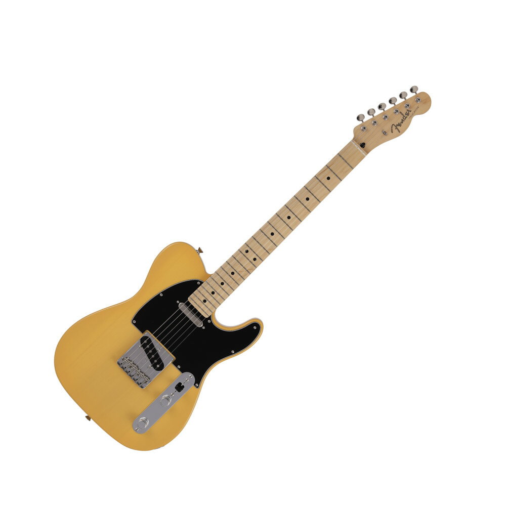 Fender Made in Japan Junior Collection Telecaster MN BTB エレキギターMade in Japan Junior Collection Telecasterは従来のFenderのルックスを纏いながら24インチスケール指板を採用した、これから楽器を始めるエントリープレイヤーや若年層への新しい選択肢の一つとなるギターです。24インチスケール指板がコードを押さえやすさと押弦時の指への負担を軽減し、約94%にスケールダウンしたコンパクトなボディと新しいボディキャビティ設計により軽量化を実現することで、より高い演奏性を提供します。搭載している新設計のJunior Collection Modified Single Coil Telecasterピックアップは、高めのゲインによる歯切れの良いTelecasterトーンが得られます。ヴィンテージタイプのチューナーと6-Saddle Vintage-Style Strings-Through-Body Teleブリッジにより、チューニングの安定性を確保しています。またバックカットを入れることにより、体に吸い付くようなフィット感を実現しています。【Spec】カラー：Butterscotch Blonde原産国：JPオリエンテーション：Right-Handシリーズ：Made in Japan Junior CollectionFingerboard Material：Mapleフィンガーボードラジアス：9.5" (241 mm)ネックフィニッシュ：Satin Urethaneネック：Mapleネックシェイプ：Modern "C"フレット数：22ナットの素材：Boneナット幅：1.650" (42 mm)ポジションインレイ：Black Dotナット：Boneボディ：Basswoodボディフィニッシュ：Gloss Polyesterボディ素材：Basswoodボディシェイプ：Telecasterブリッジ：6-Saddle Vintage-Style Strings-Through-Body Teleコントロールノブ：Knurled Flat-Topハードウェアフィニッシュ：Nickel/ChromeNeck Plate：4-Boltピックガード：3-Ply Blackストリング：Nickel Plated Steel (.009-.042 Gauges)Switch Tip：Blackチューニングマシーン：Vintage-Styleブリッジピックアップ：Junior Collection Modified Single Coil Telecasterコントロール：Master Volume, Master Toneネックピックアップ：Junior Collection Modified Single Coil Telecasterピックアップコンフィギュレーション：SSSwitching：3-Position Blade: Position 1. Bridge Pickup, Position 2. Bridge and Neck Pickups, Position 3. Neck Pickup寸法：4.40x17.60x47.00 INフレットサイズ：Narrow Tallスケール：24" (610 mm)ケース/ギグバッグ: Gig Bag