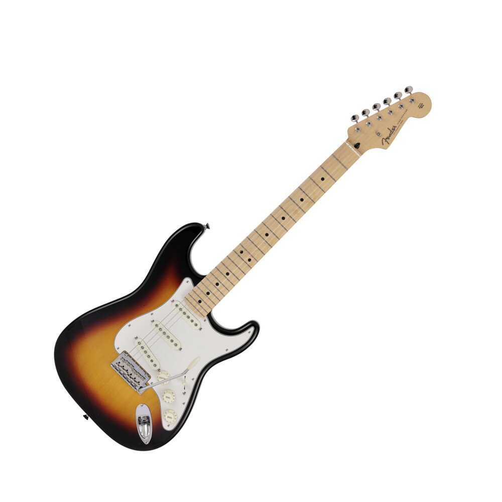 Fender Made in Japan Junior Collection Stratocaster MN 3TS エレキギターMade in Japan Junior Collection Stratocasterは従来のFenderのルックスを纏いながら24インチスケール指板を採用した、これから楽器を始めるエントリープレイヤーや若年層への新しい選択肢の一つとなるギターです。24インチスケール指板がコードを押さえやすさと押弦時の指への負担を軽減し、約94%にスケールダウンしたコンパクトなボディと新しいボディキャビティ設計により軽量化を実現することで、より高い演奏性を提供します。搭載している新設計のJunior Collection Modified Single Coil Stratocasterピックアップは、ブライトなフェンダーのStratocasterトーンが得られます。ヴィンテージタイプのチューナーとヴィンテージスタイルサドル付きの2点支持トレモロブリッジにより、チューニングの安定性を確保しています。【スペック】・カラー：3-Color Sunburst・原産国：JP・オリエンテーション：Right-Hand・シリーズ：Made in Japan Junior Collection・Fingerboard Material：Maple・フィンガーボードラジアス：9.5" (241 mm)・ネックフィニッシュ：Satin Urethane・ネック：Maple・ネックシェイプ：Modern "C"・フレット数：22・ナットの素材：Bone・ナット幅：1.650" (42 mm)・ポジションインレイ：Black Dot・ナット：Bone・ボディ：Basswood・ボディフィニッシュ：Gloss Polyester・ボディ素材：Basswood・ボディシェイプ：Stratocaster・ブリッジ：2-Point Synchronized Tremolo with Vintage-Style Stamped Steel Saddles・コントロールノブ：Vintage White Plastic・ハードウェアフィニッシュ：Nickel/Chrome・Neck Plate：4-Bolt・ピックガード：3-Ply Eggshell・ストリング：Nickel Plated Steel (.009-.042 Gauges)・Switch Tip：Vintage White・チューニングマシーン：Vintage-Style・ブリッジピックアップ：Junior Collection Modified Single Coil Stratocaster・コントロール：Master Volume, Tone 1. (Neck Pickup), Tone 2. (Middle Pickup)・ミドルピックアップ：Junior Collection Modified Single Coil Stratocaster・ネックピックアップ：Junior Collection Modified Single Coil Stratocaster・ピックアップコンフィギュレーション：SSS・Switching：5-Position Blade: Position 1. Bridge Pickup, Position 2. Bridge and Middle Pickup, Position 3. Middle Pickup, Position 4. Middle and Neck Pickup, Position 5. Neck Pickup・フレットサイズ：Narrow Tall・スケール：24" (610 mm)・ケース：Gig Bag