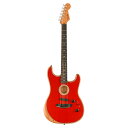 Fender American Acoustasonic Stratocaster Dakota Red エレクトリックアコースティックギター エレアコギターAmerican Acoustasonic Stratocasterは、フェンダーの進化し続けるイノベーションスピリットを体現した製品です。Fishmanと共同開発されたアコースティックエンジンはアコースティックギターとエレクトリックギターのトーンを縦横無尽に行き来できる無限の可能性と柔軟性を提供します。【スペック】・カラー：Dakota Red・原産国：US・オリエンテーション：Right-Hand・シリーズ：American Acoustasonic・Fingerboard Material：Ebony・フィンガーボードラジアス：12" (305 mm)・ネックフィニッシュ：Satin Urethane・ネック：Mahogany・ネックシェイプ：Modern "Deep C"・フレット数：22・ナットの素材：Graph Tech TUSQ・ナット幅：1.6875" (42.86 mm)・ポジションインレイ：White Dot・ナット：Graph Tech TUSQ・トラスロッド：Bi-Flex・トラスロッドナット：1/8" American Series・ボディ：Mahogany・ボディバック：Mahogany・ボディフィニッシュ：Polyester Satin Matte・ボディ素材：Mahogany・ボディシェイプ：Modified Stratocaster・ボディサイド：Mahogany・Body Style：Acoustasonic・ボディトップ：Solid A Sitka Spruce・ブレイシング：Transverse・Cutaway：Yes・Purfling：Black/Cream/Black・ロゼット：2-Ring B/W/B・Sound Hole：WaterFall Sound Port・ブリッジ：Modern Asymmetrical・Bridge Pins：GraphTech Tusq・ハードウェアフィニッシュ：Chrome・ピックガード：None・Strap Buttons：American Series・ストリング：Fender Dura-Tone 860CL Coated Phosphor Bronze (.011-.052 Gauges), PN 0730860405・チューニングマシーン：Fender Standard Cast/Sealed Staggered・コントロール：Master Volume, "Blend" Knob, 5-Way Switch・Special Electronics：3-pickup configuration: Under-Saddle Piezo/Internal Body Sensor/N4 Magnetic・フレットサイズ：Narrow Tall・スケール：25.5" (648 mm)・ソフトケース付き