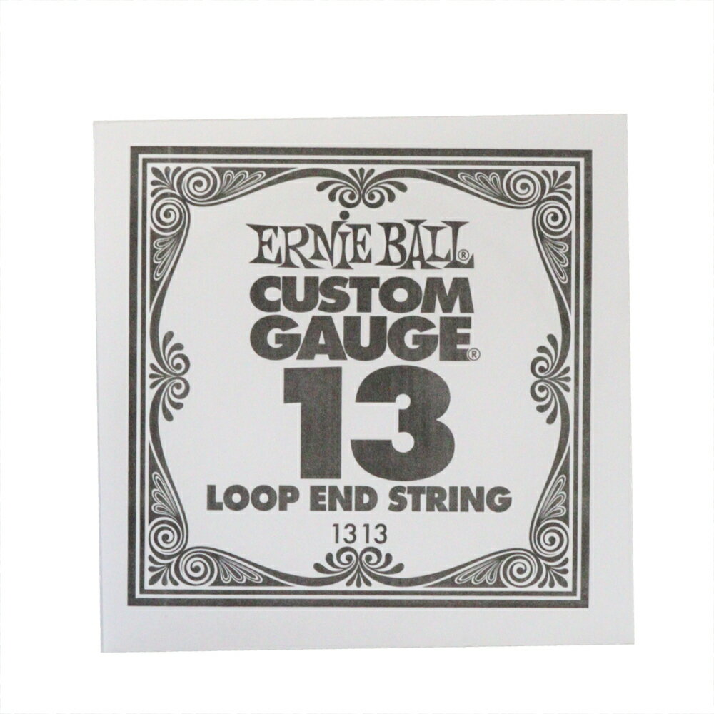 アーニーボール ERNIE BALL 1313 .013 Loop End Stainless Steel Plain Banjo or Mandolin Guitar String バンジョーバラ弦