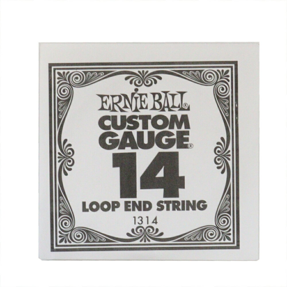 アーニーボール ERNIE BALL 1314 .014 Loop End Stainless Steel Plain Banjo or Mandolin Guitar String バンジョーバラ弦