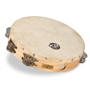 LP CP380 タンバリンCP Wood TambourinesCP Tambourine with Head, 10インチDouble Row Jinglesヘッド付モデルヘッド付モデルはカーフスキンヘッドを伝統的スタイルで装着サイズ：10インチ