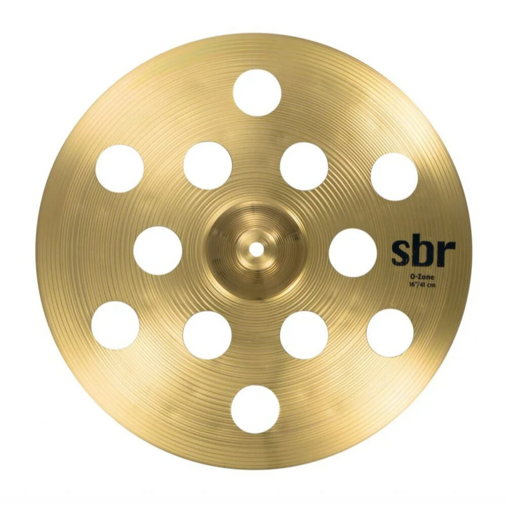 セイビアン シンバル クラッシュ SABIAN SBR-16OZCS sbr O-ZONE CRASH クラッシュシンバル 穴あきシンバル