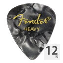 フェンダー ギターピック 12枚 セット ヘビー 351 Shape Premium Celluloid Picks Heavy Black Moto 12-Pack Fender