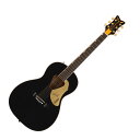 GRETSCH G5021E Rancher Penguin Parlor Acoustic/Electric Black エレクトリックアコースティックギターこれまで飛び立っていったグレッチバードの中で、最も素晴らしいモデルの1機種、G5021E Rancher Penguin Parlor Acoustic/Electronicは、クラシックなPenguinスタイルを採用した、豊かな響きを持つパーラーサイズのアコースティックギターです。Fishman Isys III PU／オンボード・プリアンプシステムは、現代的なサウンドを加えます。ソリッドスプルース・トップ、メイプル・バック＆サイドを使用した本機のクラシックなタッチに、ゴールドスパークルを使用したネックとボディのバインディング、指板のNeo-Classicサムネイル・インレイ、ゴールドのプレキシピックガード、ヘッドストックに"バーティカルウィング"グレッチロゴなどを採用しています。【スペック】・カラー：Black・原産国：ID・オリエンテーション：Right-Hand・シリーズ：Acoustic Collection・Fingerboard Material：Rosewood・フィンガーボードラジアス：12" (305 mm)・ヘッドストックバインディング：・ネックフィニッシュ：Gloss・ネック：Mahogany・ネックシェイプ：Standard "U"・フレット数：20・ナットの素材：Synthetic Bone・ナット幅：1.675" (42.5 mm)・ポジションインレイ：Pearloid Neo-Classic Thumbnail・ナット：Synthetic Bone・ボディ：Laminated Maple・ボディバック：Laminated Maple・ボディバインディング：Gold Sparkle with W/B/W/B Purfling・ボディフィニッシュ：Gloss・ボディ素材：Laminated Maple・ボディシェイプ：Penguin Acoustic・ボディサイド：Laminated Maple・Body Style：Gretsch Parlor Acoustic・ボディトップ：Solid Spruce・ブレイシング：X-Bracing・ロゼット：N/A・ウェイスト：8.25" (21.0 cm)・ブリッジ：Laurel・ブリッジカバー/テイルピース：N/A・Bridge Pins：White Plastic・ハードウェアフィニッシュ：Gold・ピックガード：Gold Plexi with Black Penguin Graphic and Gretsch Logo・Strap Buttons：Gretsch Knurled Strap Retainer Knobs・ストリング：D'Addario EJ16 Phosphor Bronze, Light (.012-.053 Gauges)・チューニングマシーン：Deluxe Die-Cast・コントロール：Volume, Bass, Middle, Treble, Low Battery Indicator Light, Tuner On/Off Switch・Special Electronics：Fishman Presys III Pickup System with Active Onboard Preamp and Tuner・Body Depth：4.3750" (111 mm)・Body Length：19" (483mm)・フレットサイズ：Vintage Style・ローワーバウト：13.8125" (351mm)・スケール：25" (635 mm)・アッパーバウト：9.63" (24.46 cm)・ケース付き