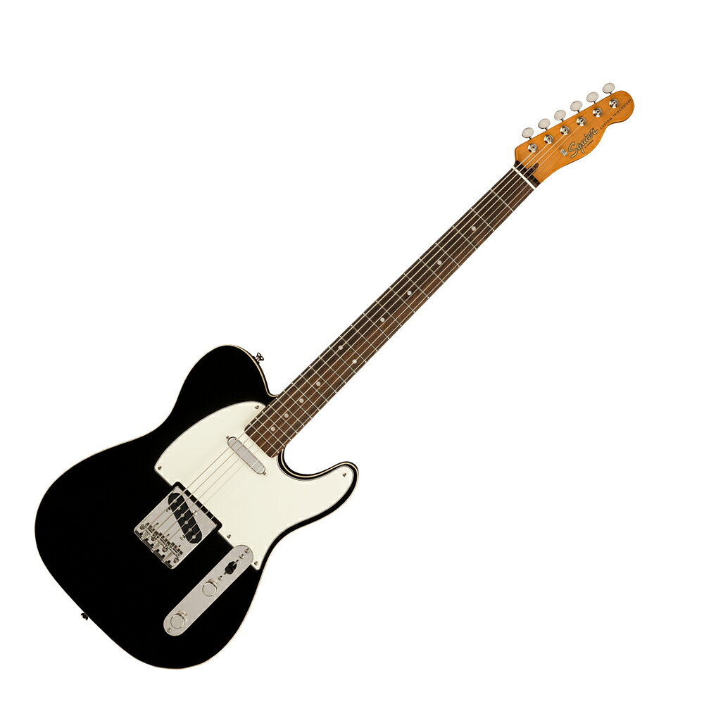 Squier Classic Vibe Baritone Custom Telecaster BLK バリトンギター エレキギター60年代初期に登場したダブルバインディング仕様のTelecasterモデルを記念するClassic Vibe '60s Custom Telecasterは、フェンダーが開発したアルニコシングルコイルピックアップを搭載し、オーセンティックなTelecasterトーンを奏でます。ナロートールフレットを装備した9.5インチラジアス指板のCネックシェイプ、ヴィンテージスタイルのTelecasterブリッジなど、本格的なTelecasterのプレイアビリティをお楽しみいただけます。ヘッドやネックは60年代のTelecaster Customにインスパイアされた仕上げとなっており、威厳と風格に満ちています。【スペック】・カラー：Black・原産国：ID・オリエンテーション：Right-Hand・シリーズ：Classic Vibe・Fingerboard Material：Indian Laurel・フィンガーボードラジアス：9.5" (241 mm)・ネック：Maple・ネックフィニッシュ：Tinted Gloss Urethane・ネック：Maple・ネックシェイプ："C" Shape・フレット数：21・ナットの素材：Bone・ナット幅：1.650" (42 mm)・ポジションインレイ：Pearloid Dot・サイドドット：・ナット：Bone・トラスロッド：Head Adjust・ボディ：Nyatoh・ボディフィニッシュ：Gloss Polyurethane・ボディ素材：Nyatoh・ボディシェイプ：Telecaster・ブリッジ：3-Saddle Vintage-Style Strings-Through-Body Tele with Chrome Barrel Saddles・コントロールノブ：Knurled Flat-Top・ハードウェアフィニッシュ：Nickel・Neck Plate：4-Bolt Squier・ピックガード：3-Ply Parchment・Pickup Covers：Neck: Nickel; Bridge: Black・ストリング：Nickel Plated Steel (.014-.068 Gauges)・Switch Tip：Black・チューニングマシーン：Vintage-Style・ブリッジピックアップ：Fender Designed Alnico Single-Coil・コントロール：Master Volume, Master Tone・ネックピックアップ：Fender Designed Alnico Single-Coil・ピックアップコンフィギュレーション：SS・Switching：3-Position Blade: Position 1. Bridge Pickup, Position 2. Bridge and Neck Pickups, Position 3. Neck Pickup・フレットサイズ：Narrow Tall・スケール：27" (686 mm)・ソフトケース付き