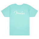 Fender Spaghetti Logo T-Shirt Daphne Blue S TVc 