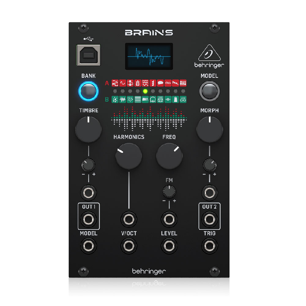 ベリンガー BEHRINGER BRAINS ユーロラック対応デジタルマルチエンジンオシレーターモジュール シンセサイザー