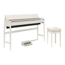 ローランド 【組立設置無料サービス中】 ROLAND KF-10-KS 電子ピアノ ピアノ椅子付き シアーホワイト KIYOLAシリーズ カリモク家具製キャビネ...