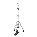 DW DW-3500TA 2-Leg Hi-Hat Stand ハイハットスタンド DWCP3500TAベースプレートやフレームを改良したことで、ヘビーウェイトモデルに近い安定性を実現しました。ダブルペダルの使用時にセッティングに便利な2レッグタイプでレッグの向きも回転できます。アンダープレートに付けられた“アングルアジャスタブルスクリュー”を調整することで、スタンドのパイプ部分を直立状態から手前に傾けてセッティングすることが可能です。【特徴】●INCREMENTAL CLUTCH：演奏時の緩みを防止するギア式のハイハットクラッチ。●HI-HAT SEAT：安定した角度をキープするためにギア式の角度調整を採用。●SPRING-LOATED TENTIONADJUSTMENT：チューニングキーでスクリューを緩め、レバーの上下でテンション調整ができます。●ANGLE ADJUSTABLE SCREW & NON-SKID GRIP：キースクリューでハイハットスタンドを直立から手前に傾けた状態にメモリーできます。ベースプレート部分は全面ラバータイプで、スパーと併用することでより安定したハイハットワークを可能にします。●QUICK-FOLD BASEPLATE：チューニングキーでセッティング可能な折りたたみ式のベースプレート。・ミディアムウェイト・ハイハットスタンド（2レッグ）