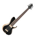 IBANEZ BTB866SC-WKL 6弦エレキベースBass Work Shopプロジェクトを開始した2014年当初から、「最もサスティーンの長いBTB」をテーマに開発したシングルカットモデル：BTB SC。BTB866SCはそのコンセプトを受け継ぎ、さらに弾きやすく、サウンドも一新した2022年モデルです。フレットや指板材、ボディ材の組み合わせ、さらにピックアップとEQをも変更し、フィンガーランプも装備するなど大幅にアップデートしました。ゆたかなサスティーンの獲得を目指した、シングル・カットのBTB6弦モデル。【特徴】●ロング・サスティーン、豊かなレゾナンスに加え、高い剛性も兼ね備えたスルーネック構造：音像のクリアさとアタックに富むメイプル材と硬質なウォルナット材とを組み合わせた5pcネック。ネック内部に装備したグラファイト・ロッドによって剛性を強化しています。スルーネック構造がもたらすロング・サスティーンと豊かなレゾナンス、そして全フレット域に渡るネック・バックのシームレスな演奏感は、BTBベースの最大の特長と言えるでしょう。●LOW-Bに充分なテンション感と低音域に明瞭さを加える35インチ・エクストラ・ロング・スケール●アッシュ材TOP、オコウメ材＆アッシュ材の積層ウイング・シングルカット・ボディ：ネックをサンドする両翼のウイング・ボディは、ヌケが良くクリアなサウンド特性のアッシュ材と中低音域特性に富むオコウメ材とを組み合わせた積層構造です。ボディの鳴り感とさらなるロング・サスティーンを狙い、6弦側はカッタウェイを設けず12フレット部分でボディとネックがジョイントするシングルカット・ボディです。アッパーホーン部背面側には、アクセシビリティ向上を確保するスクープ・コンター加工を施しています。●Bartolini BH2 ピックアップ：タイトなボトム・エンドと豊かなミッドレンジとともに、バランスの良いウォームなレスポンスが特徴の、Bartolini BH2 ピックアップを搭載しています。●MR5(モノレール)ブリッジ：各弦が独立したブリッジで、弦振動をダイレクトにボディへと伝えます。●3パターンのミッド帯周波数切り替えスイッチを装備したアクティブ3-band EQ ＆ EQバイパス・スイッチ：ワイド・レンジ&低ノイズのアクティブ・サウンドを生み出すイコライザーで、スイッチの切り替えにより中音域の周波数帯を250Hz、450Hz、700Hzに切り替えることが可能です。(006P電池駆動)●イントネーションの正確さと開放/押弦サウンドの差異を最小限に抑える効果を期待できるゼロ・フレット●安定したフォームを実現し、演奏性の向上に役立つフィンガー・ランプ：専用形状、艶消しブラック・カラーのランプを標準装備しています。(貼付済、取り外しは出来ません)●ブライトな音質と高い耐久性が特徴のステンレス・フレット●プラグ抜け落ちを防止するロック機能付きのNeutrikジャック●D'Addario NYXL32130SL【Specs】・Neck Type：BTB6 5pc Maple/Walnut neck with Graphite reinforcement rods・Body：Ash top / Ash / Okoume wing body・Fretboard：Rosewood fretboard w/Abalone dot inlay・Fret：Medium Stainless Steel frets・Number of frets：24 (+ zero fret)・Bridge：MR5 bridge (17mm string spacing)・Neck Pickup：Bartolini BH2 neck pickup・Bridge Pickup：Bartolini BH2 bridge pickup・Equalizer：Ibanez Custom Electronics 3-band EQ w/3-way Mid frequency switch・Hardware Color：Black・Strings gauge：.032/.045/.065/.80/.100/.130 (D'Addario NYXL32130SL)・Tuning：1C, 2G,3D,4A,5E,6B・color：Weathered Black Low Gloss【Neck Dimensions】・Scale：889mm/35"・Width at Nut：54mm・Width at Last Fret：85mm・Thickness at 1st：20mm・Thickness at 12th：22mm・Radius：950mmR