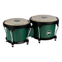 MEINL HB50FG Forest Green Journey Series Bongo ABSボディ ボンゴ パーカッションJOURNEY SERIES BONGOMEINL ボンゴの人気モデル「Journey Series・HB50」のカラーバリエーションが大幅に増えました。従来の人気カラー Black に、2021年にスポット生産したSeaform Green、Flamingo Pinkの2色がレギュラーカラーへと扱いが変わり、さらに4色仲間に加わって、計7色での展開へと変わります。カラフルで少しだけ小振りでかわいらしいルックスのボンゴです。【Spec】サイズ：6 1/2"+ 7 1/2"素材ボディ：ABS Plasticヘッド：本皮カラー：Forest Green