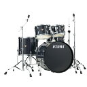 TAMA タマ IMPERIALSTAR IP52H6-HBK シンバル無し 22"バスドラムセット「これからドラムを始める方に、使いやすく、耐久性に優れたドラムセットを提供すること」。そのために、これまで培ってきたドラム生産や開発のノウハウを詰め込み、かつエントリークラスのセットとしてお求めやすい価格を実現したのが、この Imperialstar （インペリアルスター）ドラムセットです。スタンダードなサイズの 22" 口径バスドラムセットに、 10" と 12" 口径のタムタムをセットアップ。ダブルレッグ仕様で安定したセットアップを提供する Stage Masterシリーズハードウェア、 HP200P ドラムペダル、 HT25 ドラムスローンを含むオールインワンセットになっています。TAMA オリジナルのエントリー向けシンバルセット (16" クラッシュ、 20" ライド、 14" ハイハット ) をパッケージしたセットと、シンバル無しセットの 2 通りからお選び頂けます。●IP52H6シンバルが付属しない、シェルキット+ ハードウェアのセットとなります シンバルの有無以外のスペックは、 IP52H6RC/IP52H6 で全て同じです 。スタンダードなサイズの 22“ 口径バスドラムセットに、 10” と 12“ 口径のタムタムをセットアップ。 12” と 13“ 口径のタムタムと比較してもチューニングが容易で、音程の高低さがより明瞭になることでフィルインでのフレーズに表情をつけやすい組み合わせです。ドラム、シンバルをセットアップするためのハードウェア スタンド 、ドラムペダル、そしてドラムスローンも含んでおり、お好きなブランド、グレードのシンバルと組み合わせてご使用頂けます。【キット内容】22”バスドラム ・キット シンバル無しセットバスドラム：22” x 18” w/タムホルダーマウントタムタム：10” x 7”タムタム：12” x 8”フロアタム：16” x 14”スネア：14” x 5”ハードウェア：MTH600ダブルタムホルダー / HT25 ドラムスローン / HP200P ドラムペダル ストレート ・シンバル スタンド / ブーム ・シンバル スタンド / スネア ・スタンド / ハイハット ・シンバル スタンドカラー：ヘアライン・ブラック(HBK)