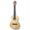 Kai Ukulele KTI-90 テナーウクレレ ソフトケース付き台湾ブランドKai Ukuleleフレイムメイプルボディのテナーサイズモデル。杢目の美しいフレイムメイプルを用いた当モデル。メイプル材特有の甲高くも愛らしいサウンド。サイドに開いた第2のサウンドホールが演奏者のモニターにもなり、豊かに響く構造となっております。厳選された材と美しい外観から織り成すKaiサウンドをお楽しみくださいませ。◆スペックブランド：Kai Ukulele品番：KTI-90サイズ：テナーサイズボディ：フレイムメイプル合板ネック：オクメ材指板：エボニー(14Fジョイント/18F)ブリッジ：エボニーロゼッタ：アバロン貝突板：フレイムメイプルサドル＆ナット：PPSペグ：ダイキャストギア搭載弦：オリジナルフロロカーボン塗装：サテン仕上げ(オープンポア)エンドピン装着済(シルバー)専用ギグバッグ付全長：約660mmスケール：約430mmナット幅：約35mm