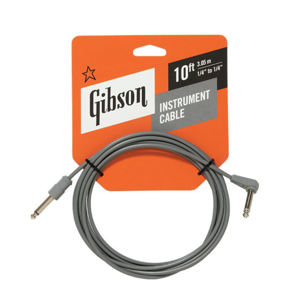 ギター シールド 10ft ギブソン Gibson CAB10-GRY Vintage Original Instrument Cable ギターケーブル