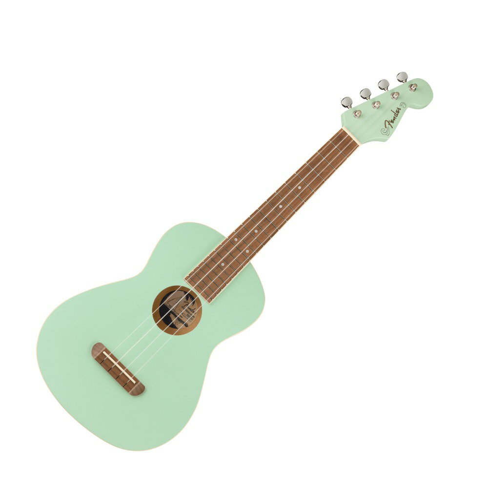 Fender Avalon Tenor Ukulele SFG WN テナーウクレレ南カリフォルニアのサンタ・カタリナ島の開放的なビーチコミュニティーにインスパイアされたAvalonテナーウクレレは、大人気のVeniceソプラノウクレレの兄弟モデルです。テナーウクレレは移動に優れたポータブルなコンパクトさを確保しながらも、コンサートウクレレやソプラノウクレレよりも深い音域が得られます。オールバスウッド構造で、スリムなCシェイプのネックを採用したAvalonウクレレは、Fenderウクレレならではの優れたトーンと演奏性を提供します。その他、素早く簡単に弦交換ができるノータイブリッジ、クラシックなフェンダーカラーラインナップ、4連ペグ式マッチングStratocasterヘッドなどの特徴を備えています。プロダクトネーム：Avalon Tenor Ukulele, Walnut Fingerboard, Surf Greenシリーズ：California Coastオリエンテーション：Right-Handカラー：Surf Green機器タイプ：Ukulele原産国：CNネック：Natoネックフィニッシュ：Satin Urethaneフィンガーボードラジアス：FlatFingerboard Material：Walnutポジションインレイ：White Dotフレット数：19ナット：Plasticナット幅：1.375" (35 mm)ナットの素材：Plasticボディ：Laminated Basswood Top, Back and Sidesボディフィニッシュ：Satinボディシェイプ：Tenor Ukuleleボディトップ：Laminated Basswoodボディバインディング：Creamボディバック：Laminated Basswoodボディサイド：Laminated Basswoodボディ素材：Laminated Basswood Top, Back and Sidesブレイシング：Fanブリッジ：Walnut, Pull-throughハードウェアフィニッシュ：Chromeチューニングマシーン：Open-Back Gearedストリング：Standard Tenor Ukeフレットサイズ：1.5mmスケール：17" (432 mm)