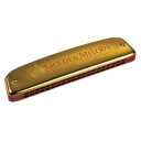 HOHNER Golden Melody Tremolo 2416/40 トレモロハーモニカ※商品の性格上、不良品以外の返品および交換はお受け出来ません。お間違いの無いようご確認の上、ご注文頂けますようお願いいたします。トレモロ/複音ハーモニカトレモロハーモニカは、ダイアトニック配列でダブルリードのハーモニカです。日本で古くから一般的なハーモニカといえば、このトレモロハーモニカで、複音 ハーモニカとも呼ばれます。1音で2つのリードのチューニングが僅かにずらして鳴るため、美しいトレモロ効果が得られます。日本で一般的なトレモロハーモ ニカの音階の配列と海外の配列は異なります。赤の樹脂ボディに滑らかなゴールドカバーの50年代のルックスです。樹脂ボディ、20音階、C調Key（調）：C