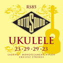 ROTOSOUND RS85 LAGUNA UKULELE STANDARD B F# D A ウクレレ弦RS85は、モノフィラメント・ナイロン製のウクレレ弦です。ゲージは.023-.029-.029-.023です。●Made in United Kingdom・String Gauges: .023 / .029 / .029 / .023・Material: Monofilament Nylon