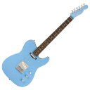 Fender Aerodyne Special Telecaster RW California Blue エレキギターAerodyne Special Seriesは、クラシックなフェンダーのデザインを現代的にアレンジしたもので、特徴的なエアロダイナミックなフォルム、カスタムヴォイシングされたピックアップ、最新鋭のハードウェア、斬新なフィニッシュといった要素をまとめあげた、紛れもないシルエットを特徴とします。Aerodyne Special Telecasterは、バインディングを施したバスウッドボディにマッチングヘッドを装備し、洗練された新しい外観をフィーチャーします。Modern "C"シェイプのサテンフィニッシュネックと12インチラジアス指板が快適な演奏性とパフォーマンスを提供し、新設計のヴィンテージヴォイシングがなされたAerodyne Special Single-Coil Telecasterピックアップと、Babicz Z-Series FCH-Teleブリッジが、フェンダーらしい音色とハイパフォーマンススペックを見事なバランスで実現しています。日本製のAerodyne Special Telecasterは、高級感のある近未来的なスタイリングと洗練されたトーンで、プレイヤーにインスピレーションを与えます。過去のAerodyneシリーズが世代をわたってインスピレーションを与え続けてきた大胆で独創的なデザインが、Aerodyne Special Seriesに生き続けています。【スペック】・プロダクトネーム：Aerodyne Special Telecaster, Rosewood Fingerboard, California Blue・モデル番号：0252200326・シリーズ：Aerodyne・オリエンテーション：Right-Hand・カラー：California Blue・原産国：JP・ヘッドストック：Telecaster・ネック：4-Bolt・ネックフィニッシュ：Satin Polyester with Gloss Polyester Headstock Face・ネックシェイプ：Modern "C"・ネック：4-Bolt・フィンガーボードラジアス：12" (305 mm)・Fingerboard Material：Rosewood・ポジションインレイ：White Pearloid Dot・サイドドット：・フレット数：22・トラスロッド：Head Adjust・ナット：Synthetic Bone・ナット幅：1.69" (43 mm)・ナットの素材：Synthetic Bone・ボディ：Basswood・ボディフィニッシュ：Gloss Polyester・ボディシェイプ：Telecaster・ボディバインディング：1-Ply White・ボディ素材：Basswood・ブリッジ：Babicz Z-Series FCH-Tele・Pickup Covers：White・コントロールノブ：Knurled Flat-Top・Switch Tip：Barrel Style, White・ハードウェアフィニッシュ：Chrome・チューニングマシーン：Deluxe Cast/Sealed Locking (all short posts)・String Trees：Single Wing・ストリング：Nickel Plated Steel (.009-.042 Gauges)・Neck Plate：4-Bolt・Strap Buttons：Vintage-Style・ブリッジピックアップ：Aerodyne Special Single-Coil Telecaster・ネックピックアップ：Aerodyne Special Single-Coil Telecaster・ピックアップコンフィギュレーション：SS・コントロール：Master Volume, Master Tone・Switching：3-Position Blade: Position 1. Bridge Pickup, Position 2. Bridge and Neck Pickups, Position 3. Neck Pickup・フレットサイズ：Medium Jumbo・スケール：25.5" (64.77 cm)・スタイル：2 Single-Coil・ケース付き