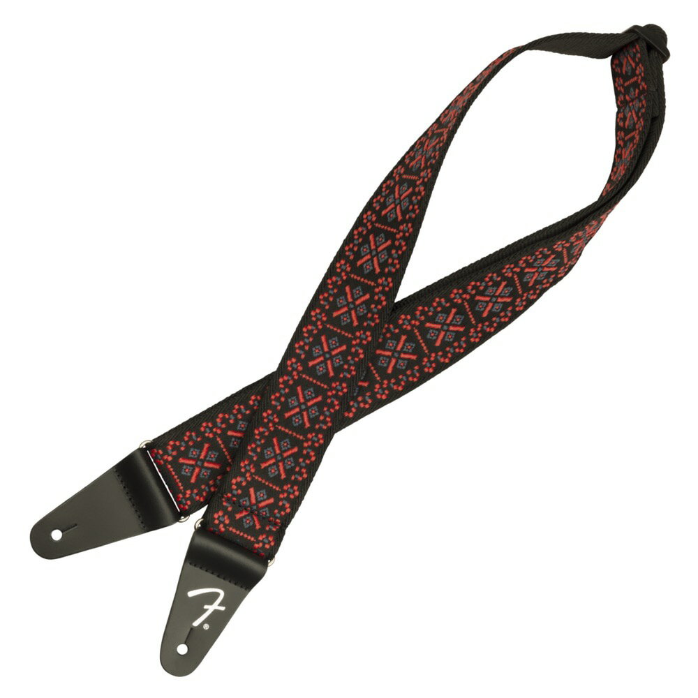 フェンダー Fender Pasadena Woven Strap Lattice Red 2" ギターストラップ