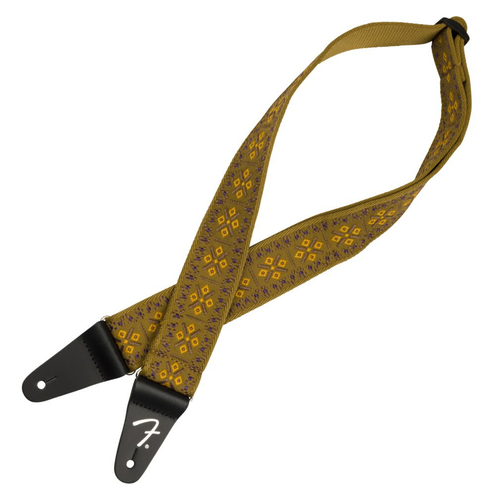 Fender Pasadena Woven Strap Lattice Tan 2" ギターストラップクラシックなデザインをモダンにアレンジしたPasadena Woven Strapは、丈夫なウェビングに複雑な幾何学パターンをフィーチャーしています。チューブ状のナイロンを使用し、長時間の演奏も快適に行えるように設計されています。【スペック】・シリーズ：Fender Accessories・素材：Woven Polyester Jacquard・原産国：CA・STRAP WIDTH：2" (50.8 mm)・カラー：Lattice Tan