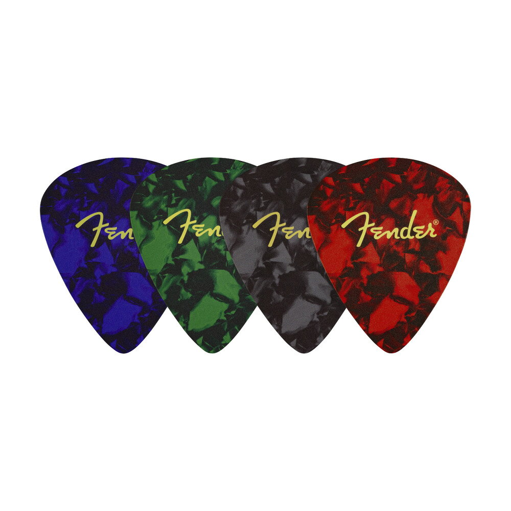 Fender Pick Shape Logo Coasters 4-Pack Multi-Color レザーコースター
