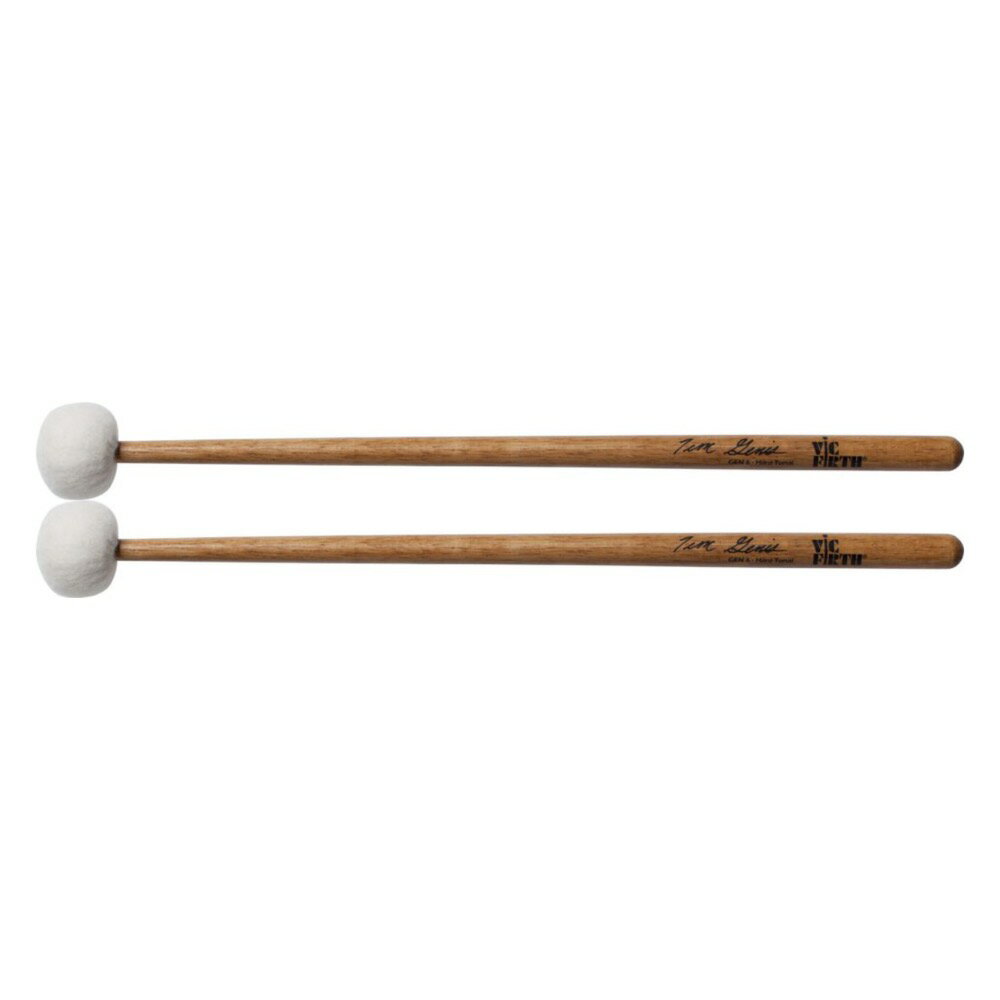 VIC FIRTH VIC-GEN6 TIM GENIS HARD TONAL GEN6 マレットTim Genis Model Timpani MalletsGEN5〜GEN8は、ミディアム〜ベリーハードまでの定番モデルで、いずれもツブ立ちの良いモデルです。サイズ 14 x 364mm ／ ヘッド径 38mm