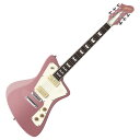 Baum Guitars Wingman Limited Drop Burgundy Mist エレキギターWingman Limited Dropは、マホガニーを使用したオリジナル・シェイプのボディーに、ローステッド・メイプル・ネックをメタル・プレートを用いた4点留めでボルト-オン・ネック・ジョイントしています。ボディーにはエルボー・カットを採り入れるなど演奏性を考慮したデザインとなっており、トラディショナルな上品さと現代的な要素をうまくミックスした限定モデルです。アイボリー・カラーのネック・バインディングが施されたローズウッド・フィンガーボードには、パーロイドのクラウン・インレイのポジションマークが配置され、25.5インチ(648mm)スケールとなっています。アルニコ5マグネットを使用したレトロなルックスのJabmasterシングル・コイル・ピックアップを2基マウントしています。コントロールは、各ピックアップ・ヴォリュームとマスター・トーンで、3ウェイ・トグル・スイッチにてピックアップを切替えます。ローラー・サドルを装備したバウム・オリジナルLevitatorブリッジとストップ・テイルピースを搭載しています。ネックは手に馴染むシルク・フィニッシュ(艶なし)、ボディーとヘッドはグロス・ラッカー・フィニッシュを採用しています。カラーは、マッチング・ヘッドストック&ホワイト・ピックガードのバーガンディー・ミストです。ハードケースが付属します。【Specification】＜BODY＞・Solidbody: Mahogany・Finish: Gloss lacquer・Thickness: 36 mm・Shape: Wingman＜NECK＞・Headstock: Teardrop ‒ 3×3 Angle・Wood: 1 PC Roasted maple・Profile: C・Trussrod: Dual-action・Finish: Silk finish・Finish Head: Gloss lacquer・Mount: 4-Bolt on＜FRETBOARD＞・Wood: Rosewood・Radius: 12" (304.8mm)・Fret Counts: 22・Fret Size: Medium Jumbo・Nut Material: Boneite・Nut Width: 42.9mm・Inlay: Pearloid crown・Binding: Ivory color・Scale Scale: 25.5" (648mm)＜PICKUPS＞・Type: Jabmaster・Shape: P90・Magnet: Alnico 5・Neck: Output 8.5K・Bridge: Output 10.5K＜ELECTRONICS＞・Switch: 3 way toggle・Pots: Alpha 250 k・Capacitor: 0.047・Controls: N/B vol., Master tone＜HARDWARE＞・Tailpiece: Stoptail・Tuners: 23mm head・Bridge: Baum Levitator・Finish: Nickel・Knobs: Gold Bell・Strings: 10-46＜CASE＞・Hardshell Case