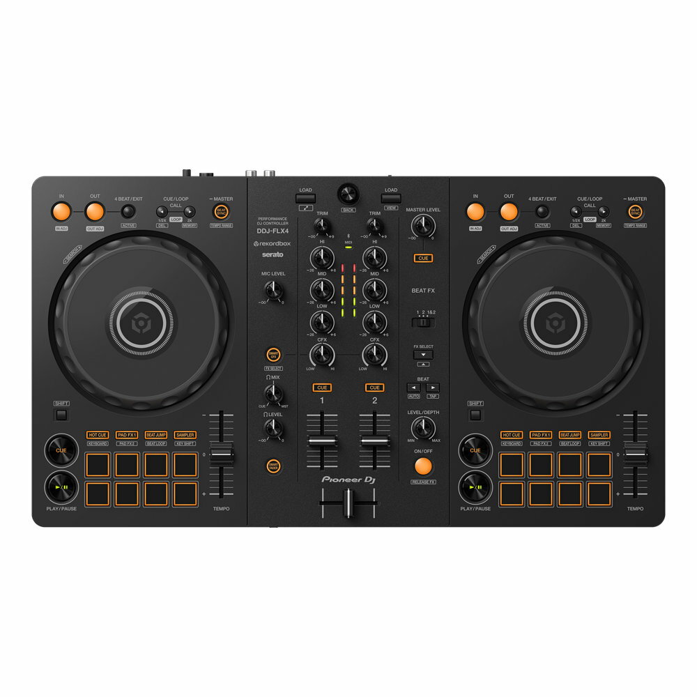 Pioneer DJ DDJ-FLX4 DJコントローラー rekordbox / Serato DJ Lite対応 PC / スマホ両対応を実現したコントローラー【DDJ-400 後継機種】