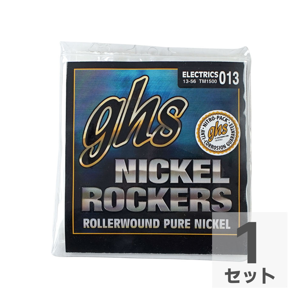 吉他周邊機器（揚聲器, 混音器, 零件） - GHS TM1500 Nickel Rockers Wound 3rd TRUE MEDIUM 013-056 エレキギター弦