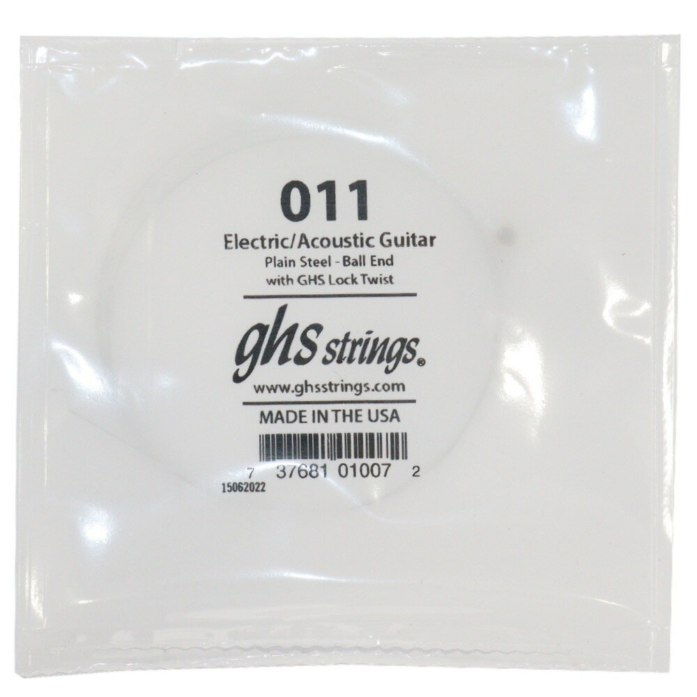 GHS 011 Singles Plain Steel Strings .011 ギター用 バラ弦