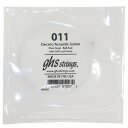 GHS 011 Singles Plain Steel Strings .011 ギター用 バラ弦GHS Lock Twistを採用したプレーンスティールのバラ弦です。Plain steel - Ball End・エレクトリックギター用 / アコースティックギター用・型番：011・ゲージ：.011※ 1本のみのバラ弦です。