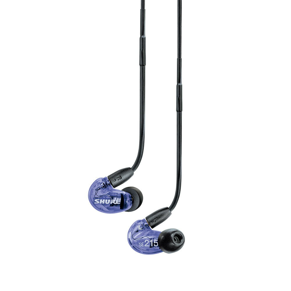 SHURE SE215SPE-PL-A Special Edition Purple 高遮音性イヤホン パープル イヤモニ イヤモニ型イヤホン