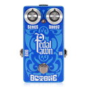 Pedal Pawn OCTONE ファズ ギターエフェクター“聖杯”を求めて。ファズフリークは、これまでヴィンテージオクターブファズや、復刻したという新しいオクターブファズに、何千ドルも費やしてきました。1970年代の希少なヴィンテージオクタヴィアこそ、あのオクターブトーンを生み出すゴールドスタンダードであるとみなされてきました。Pedal Pawn OCTONEは、そのFAT回路の“VooDoo”を忠実に再現した上で、さらに多くの要望が寄せられていたウルトラクリーンなオクターブトーンも実現できるよう、パラメータをパワーアップさせました。【特徴】● ピュアなヴィンテージオクターブファズトーン● クリーンでクリアなオクターブトーン● ブーストをかけてもハイオクターブをキープ● 12F以下のプロナウンスドオクターブ● NOSゲルマニウムダイオードとトランスを含む厳選されたコンポーネント● 英国にてマスタービルダーが手作業で制作● アンサンブルで埋もれないラウドなアウトプットレベル● スタンダードなセンターマイナスDC9Vアダプター● トゥルーバイパススイッチング電池はお使いになれません。種類：ファズアダプター：9Vセンターマイナス電池駆動：-コントロール：VOL、FUZZ