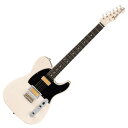 Fender Gold Foil Telecaster EB White Blonde エレキギター60年代のガレージロックバンドと、彼らが演奏したカルト的なクラシックギターにインスパイアされたGold Foil Collectionは、時代を超えたFenderデザインと過ぎ去った時代のまばゆいばかりのスタイリングを融合したユニークなギターコレクションです。Gold Foil Telecasterは、ヴィンテージの魅力をあますところなく注ぎ込んだ特徴を誇ります。Mid '60s ”C"シェイプのメイプルネック、チョップドブラスバレルを採用した3サドル式TeleブリッジはTelecasterならではの弾き心地で、エボニー指板、マホガニーボディ、2基のGold Foilミニハムバッカーといったはユニークなスタイリングとサウンドを提供します。Gold Foil Collectionは、ミッドセンチュリーギターの魅力に包まれ、Fenderギターの紛れもないスタイルと演奏性を組み合わせた、スペシャルなルックスと音色をお届けします。【スペック】・プロダクトネーム：Gold Foil Telecaster, Ebony Fingerboard, White Blonde・モデル番号：0140731301・シリーズ：Gold Foil・オリエンテーション：Right-Hand・カラー：White Blonde・原産国：MX・ヘッドストック：Telecaster・ネック：4-Bolt Standard・ネックフィニッシュ：Satin Urethane with Matched Headcap・ネックシェイプ：'60s "C"・ネック：4-Bolt Standard・フィンガーボードラジアス：12" (305 mm)・Fingerboard Material：Ebony・ポジションインレイ：White Pearloid Dot・サイドドット：・フレット数：21・トラスロッド：Head Adjust・トラスロッドナット：3/16" Hex Adjustment・ナット：Synthetic Bone・ナット幅：1.650" (42 mm)・ナットの素材：Synthetic Bone・ボディ：Mahogany・ボディフィニッシュ：Gloss Polyester・ボディシェイプ：Telecaster・ボディ素材：Mahogany・ブリッジ：3-Saddle Custom "Cut-Off" Vintage-Style Tele Bridge with Brass Saddles・Bridge Mounting：4-Screw Vintage-Style・ピックガード：3-Ply Black/White/Black・Pickup Covers：Gold Foil Covers with Chrome Surrounds・コントロールノブ：Knurled Dome・Switch Tip：Barrel Style, Black・ハードウェアフィニッシュ：Nickel/Chrome・チューニングマシーン：Vintage-Style with White Buttons・String Trees：Butterfly・ストリング：Fender USA 250R Nickel Plated Steel (.010-.046 Gauges), PN 0730250406・Neck Plate：4-Bolt with "F" Logo・Strap Buttons：Vintage-Style・ブリッジピックアップ：Gold Foil Mini-Humbucker・ネックピックアップ：Gold Foil Mini-Humbucker・ピックアップコンフィギュレーション：HH・コントロール：Master Volume, Master Tone・Switching：3-Position Blade: Position 1. Bridge Pickup, Position 2. Bridge and Neck Pickups, Position 3. Neck Pickup・フレットサイズ：Medium Jumbo・スケール：25.5" (64.77 cm)・トラスロッドレンチ：3/16" Hex (Allen)・スタイル：2 Humbucking・ケース付き