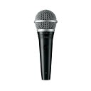 SHURE PGA48-LC-J カーディオイド・ダイナミック・ボーカルマイクロホンスピーチ、カラオケのパフォーマンスに最適なプロ品質のマイクロホン。■クリアな音声を収音独自のマイクロホンカートリッジデザインで、スピーチの標準的周波数帯域で特にクリアな音声を収音■最適に調整されたカーディオイド指向特性カーディオイド指向特性で音声をクリアに捉え、不要なノイズを遮断■Shure独自の最新デザインブラックメタルフィニッシュとクラシックなシルバーボールグリルはスッキリと目立たない最新デザイン■ON/OFFの切り替えが自在埋め込み形ON/OFF スイッチで耐久性向上、ステージ上での切り替えも自在■スタンドアダプター付属マイクスタンド使用に便利なスタンドアダプター付属■ジッパー付ポーチ付属保管時や運搬時にマイクロホンを保護するジッパー付ポーチを付属■比類ないパフォーマンスを発揮伝説的Shure クオリティのデザインと構造で、苛酷な環境でも比類ないパフォーマンスを発揮【スペック】●指向特性：カーディオイド●周波数特性：70Hz〜15kHz●インピーダンス：600Ω●開回路感度：-53dBre 1V/Pa●コネクター：XLP3ピン、オス●寸法・質量：Φ48×全長164mm、300g●付属品：マイクホルダー、マイクポーチ