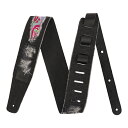 FENDER FENDER x WRANGLER フェンダー ラングラー Ripped Denim Strap, Black ギターストラップ