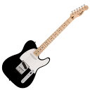 Squier スクワイヤー スクワイア Sonic Telecaster MN BLK エレキギター テレキャスターSquier Sonic Telecasterなら、時間を飛び越えるようなスピードで、どんな音楽でもすぐにギターを始めることができます。象徴的なフェンダースタイル、そして刺激的なトーンをあらゆるプレーヤーにお届けします。この Telecasterは、薄く軽量なボディに、スリムで魅力的な「C」シェイプネックが相まって、快適な演奏性をもたらします。一対の Squier シングルコイルピックアップが透明感のある高域を鳴らし、汎用性の高いトーンを提供します。その他、高い安定性を誇る 6 サドルハードテイル ブリッジ (HT)、スムーズで正確なチューニングが可能なシールドギアチューニングマシン、耐久性のあるクロムメッキハードウェアなど、魅力的な特徴を数多く備えています。●Features・薄く軽量なボディ設計・Squier Single-Coilピックアップを装備・6サドル式ハードテイルブリッジ・シールドギアチューニングマシン・クロムハードウェア【スペック】・プロダクトネーム：Squier Sonic Telecaster, Maple Fingerboard, White Pickguard, Black・モデル番号：0373452506・シリーズ：Squier Sonic・オリエンテーション：Right-Hand・カラー：Black・原産国：ID・ヘッドストック：Telecaster・ネック：Bolt-On・ネックフィニッシュ：Satin Urethane・ネックシェイプ："C" Shape・ネック：Bolt-On・フィンガーボードラジアス：9.5" (241 mm)・フィンガーボードの素材：Maple・ポジションインレイ：Black Dot・フレット数：21・トラスロッド：Head Adjust・トラスロッドナット：4 mm Hex・ナット：Synthetic Bone・ナット幅：1.650" (42 mm)・ナットの素材：Synthetic Bone・ボディ：Poplar・ボディフィニッシュ：Gloss Polyurethane・ボディシェイプ：Telecaster・ボディ素材：Poplar・ブリッジ：6-Saddle Top-Load Tele with Block Saddles・ピックガード：1-Ply White・コントロールノブ：Knurled Flat-Top・Switch Tip：Black・ハードウェアフィニッシュ：Chrome・チューニングマシーン：Die-Cast Sealed・ストリング：Nickel Plated Steel (.009-.042 Gauges)・ネックプレート：4-Bolt Squier・ストラップボタン：Vintage-Style・ブリッジピックアップ：Ceramic Single-Coil・ネックピックアップ：Ceramic Single-Coil・ピックアップコンフィギュレーション：SS・コントロール：Master Volume, Master Tone・スウィッチ：3-Position Blade: Position 1. Bridge Pickup, Position 2. Bridge and Neck Pickups, Position 3. Neck Pickup・フレットサイズ：Narrow Tall・スケール：25.5" (64.77 cm)・トラスロッドレンチ：4 mm Hex (Allen)・スタイル：2 Single-Coil