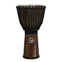 LP LP799-SW 12 1/2-INCH ROPE TUNED SIAM WALNUT DJEMBE ジャンベアフリカの伝統的なジャンベをモデルにしたLPロープチューンドジャンベは、立って（ストラップ付き）、座って、またはスタンドで演奏することができます。サイアムウォールナットのシェルは、鮮明な高音から豊かな重低音まで、素晴らしい音色を奏で、エバーチューンのロープチューニングシステムは、本物の感触を提供します。・直径12-1/2インチ、高さ25インチ ・サイアムウォールナット ・天然山羊革ヘッド ・エバーチューンロープ ・ラバーボトム